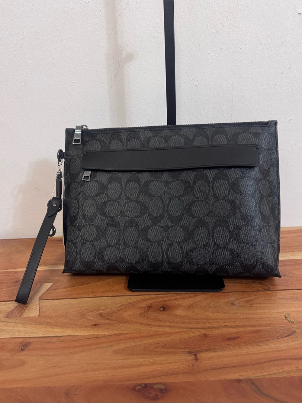 Coach Signature Canvas Carry All Pouch NWT